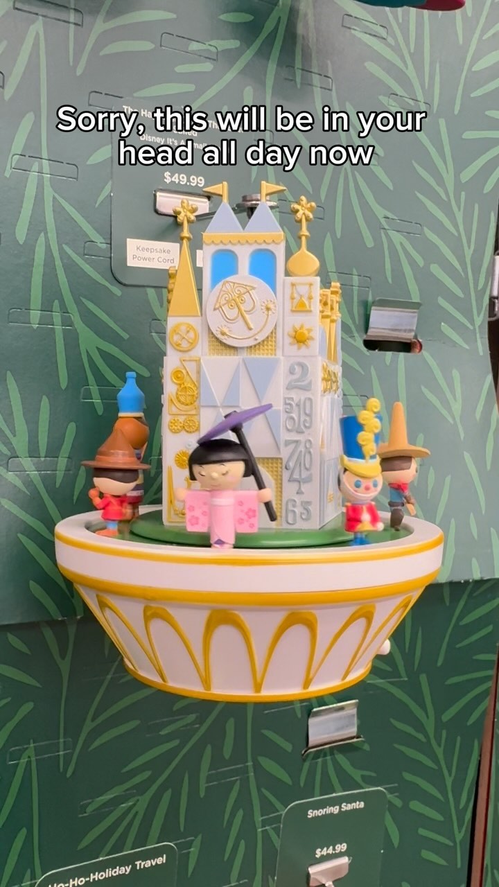 The whimsical It's a Small World Jewelry Music Box arrived at the