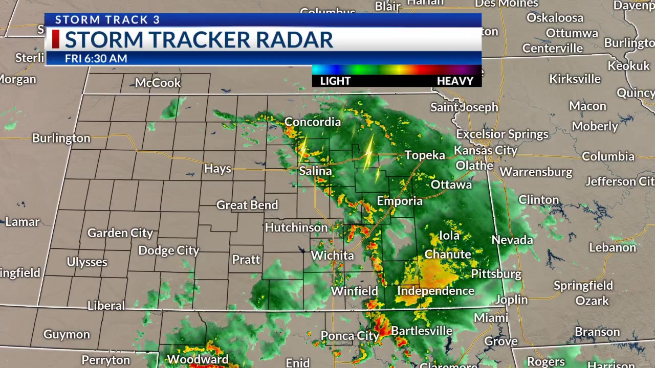 A slow-moving storm system will spin showers and storms through the ...