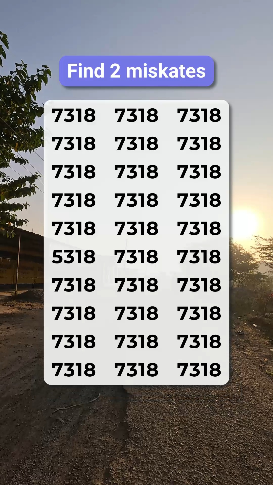 Spot 2 mistakes in 7318 and correct them. 🔍 | Kunal's BrainPlay | Facebook