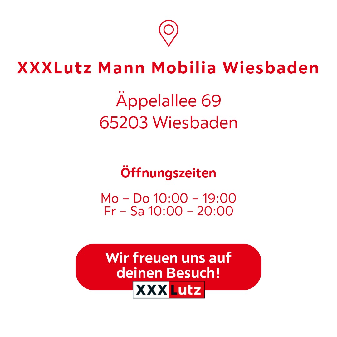 Möchtest du dich neu einrichten? Besuche jetzt dein XXXLutz Mann Mobilia Möbelhaus in Äppelallee 69, 65203 Wiesbaden. | XXXLutz Deutschland