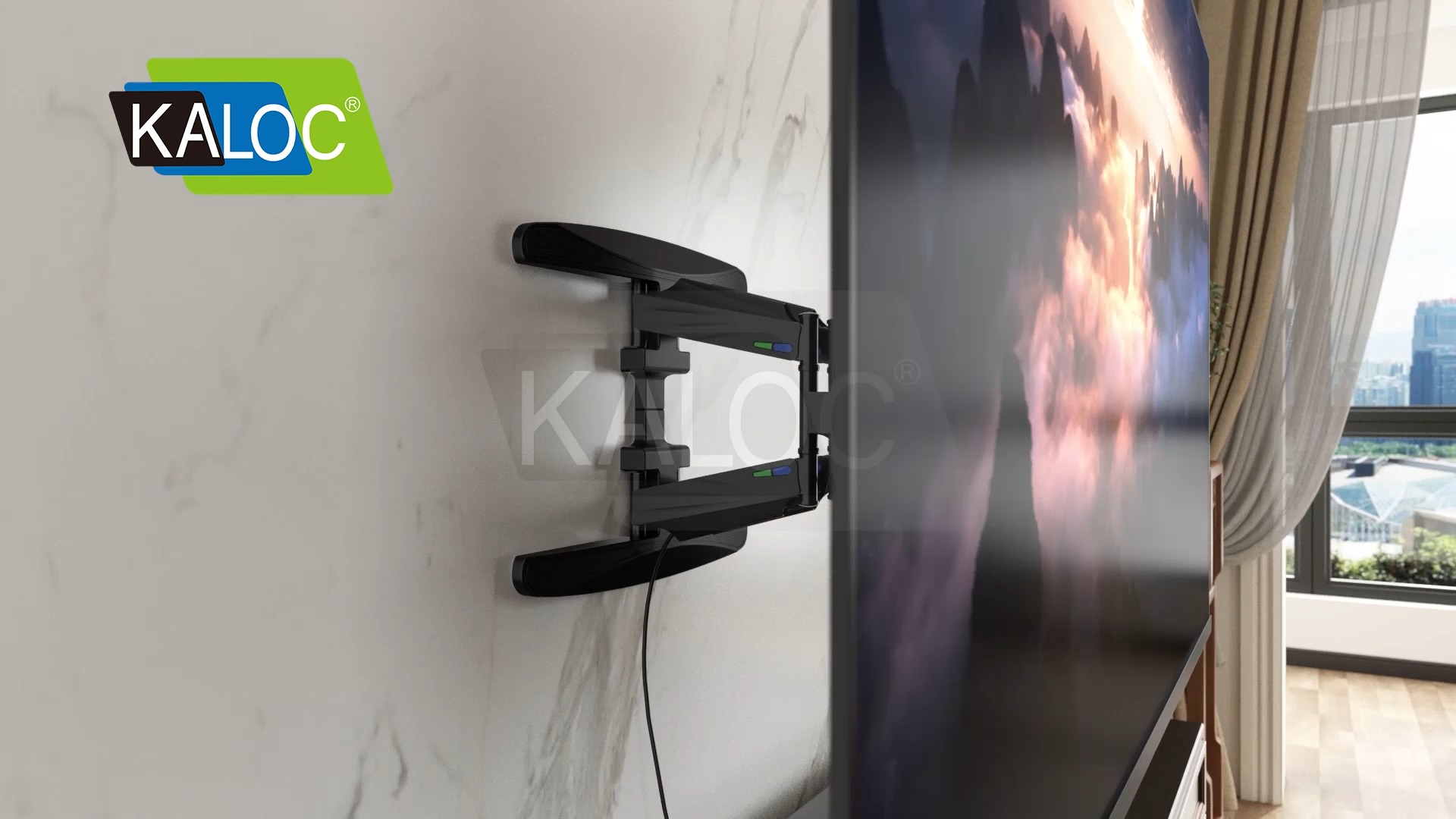 Get the optimal viewing experience with this articulating full