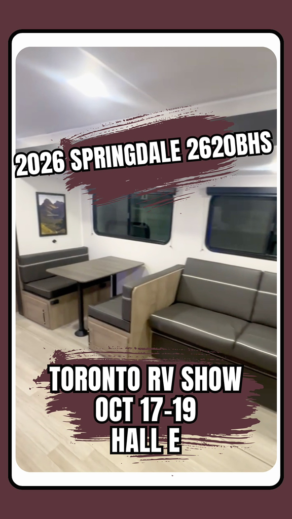 2026 Springdale 2620BHS! Join us at the Toronto Fall RV Show! 📍 The ...
