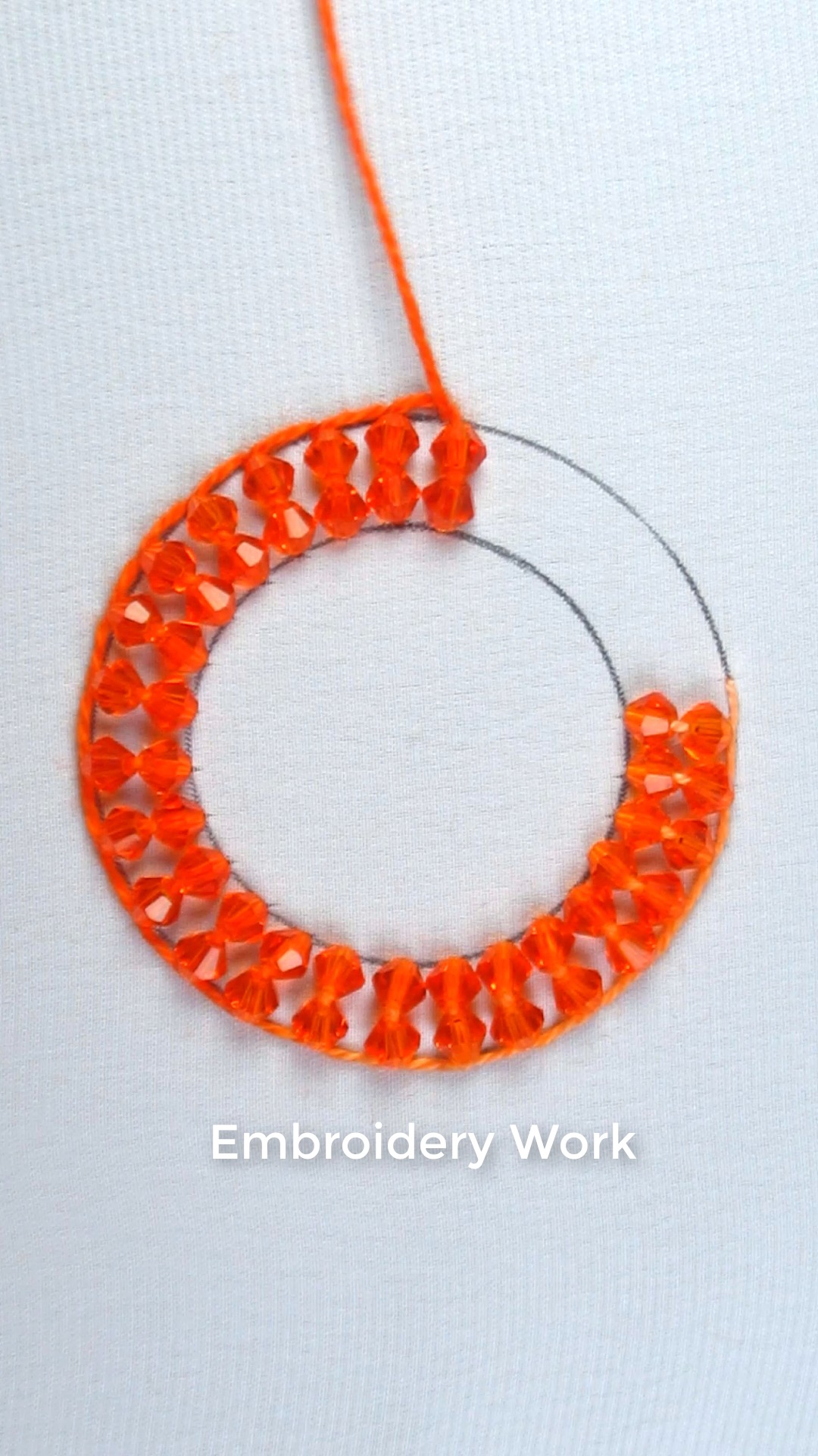 🧡🌷So nice circle stitch needle work embroidery🧡💥 #fblifestyle #fbyシ ...