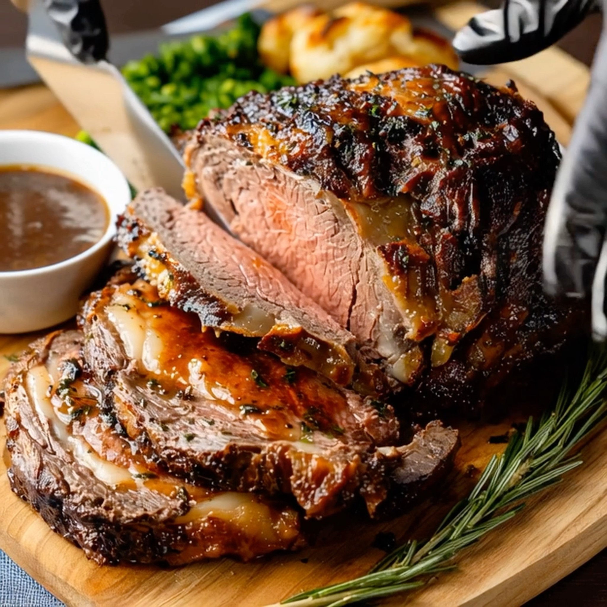 🥩 Prime Rib au Jus 🥩 Tender, juicy, and slow-roasted to perfection ...