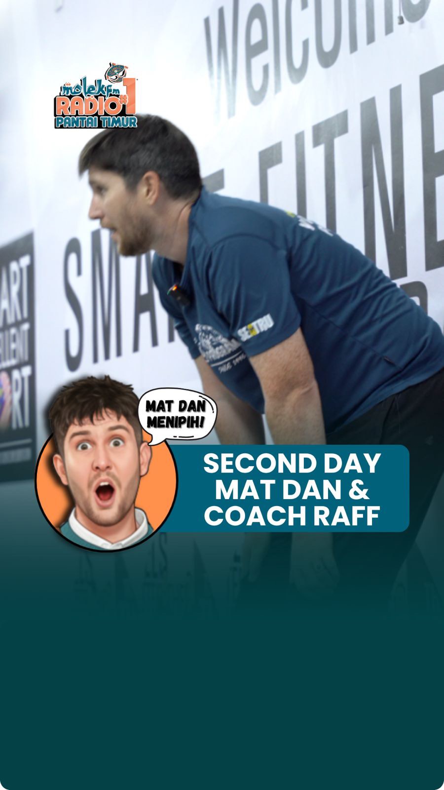 Hari kedua @mat_dan1 masuk gym bersama Coach Raff! Kali ni napok lagi ...