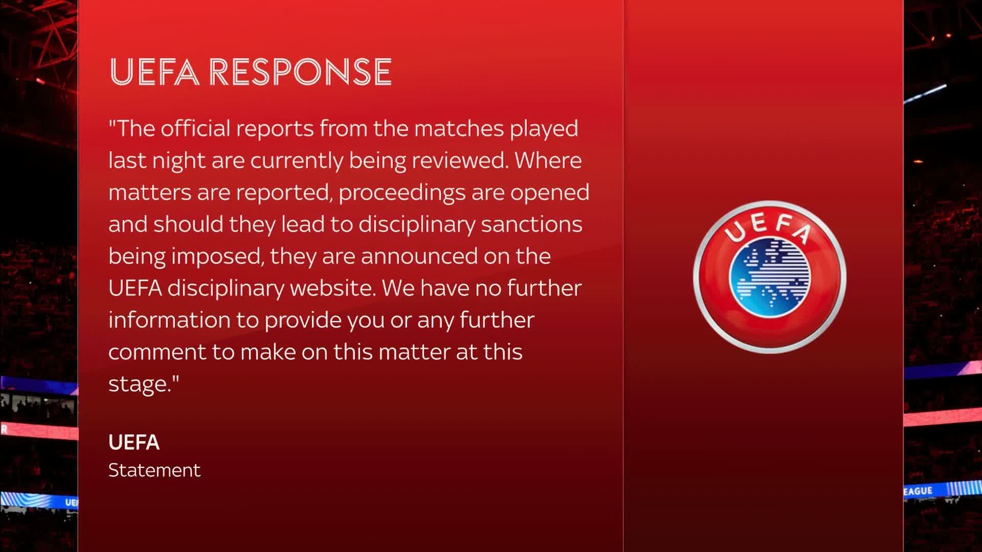 UEFA have released a statement after Vinicius Jr made a complaint ...