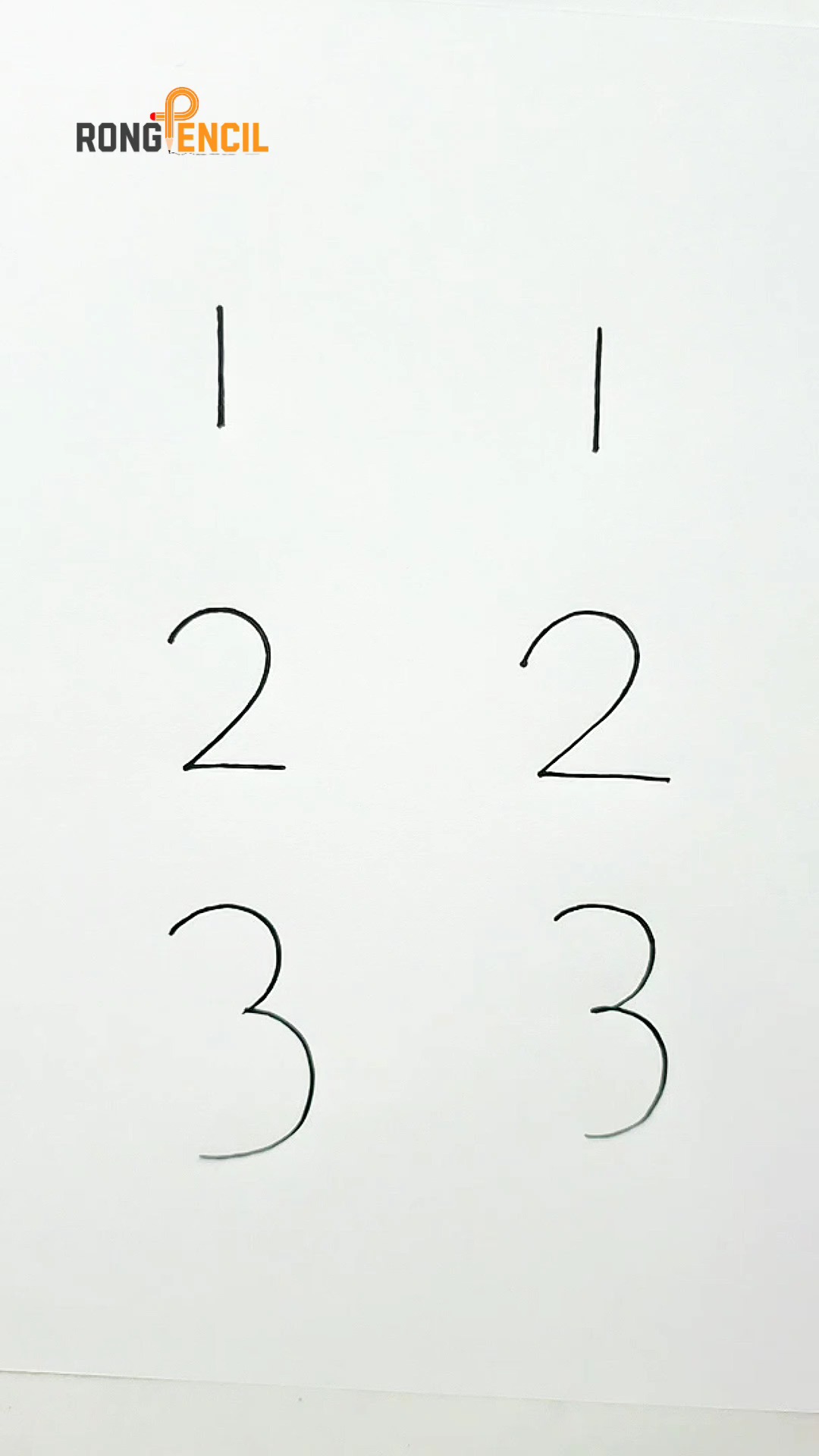 Drawing ideas with number ️ #art #drawing #easydrawing | Rong Pencil ...