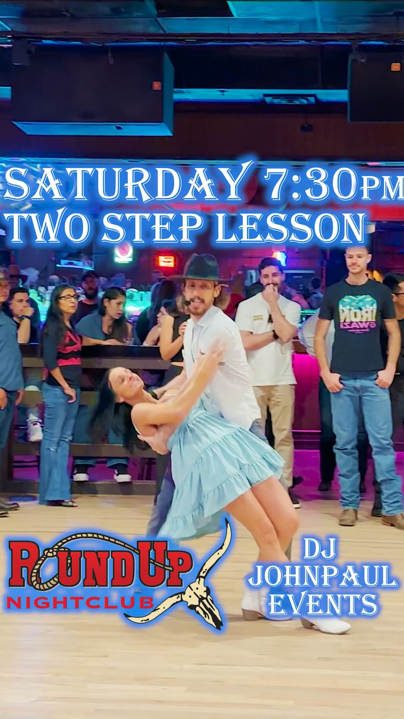 2Step & Line Dance Lessons💃🕺 At Round Up Nightclub in Davie Florida ...