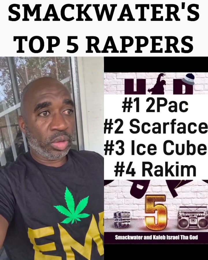 SMACKWATER'S TOP 5 RAPPERS #OG #Smackwater #Unc #HipHopTop5 #HipHop # ...