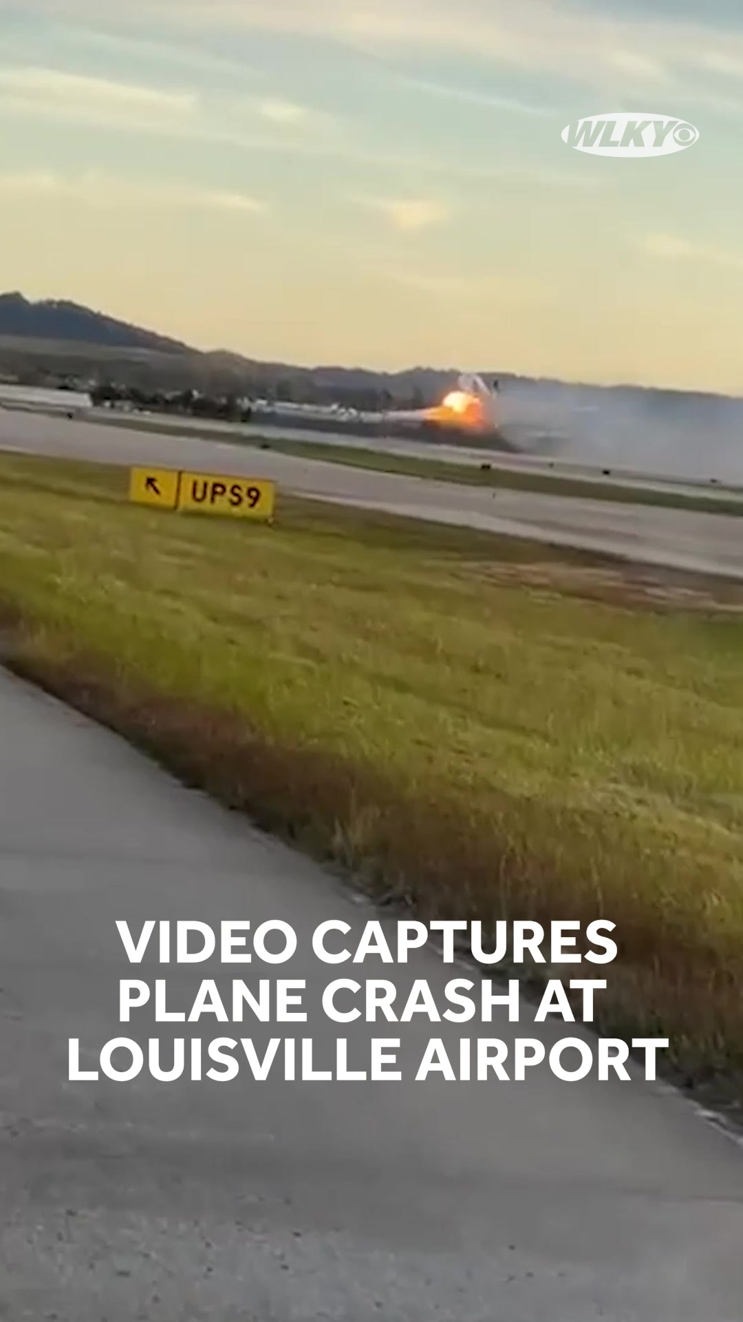 Video obtained by sister station WLKY shows the moment a UPS plane ...