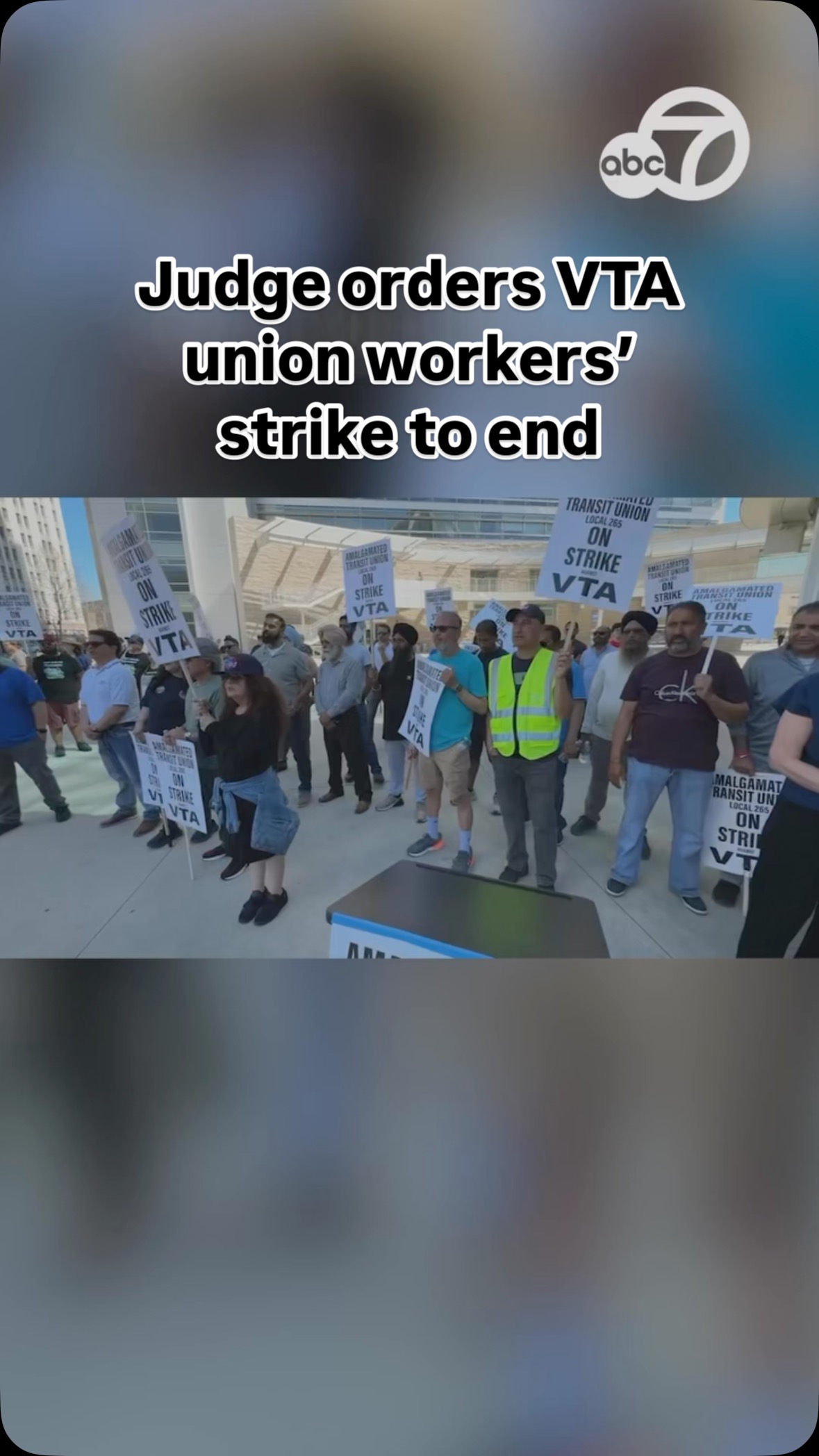 A significant update with the VTA strike, a Santa Clara judge has just ...