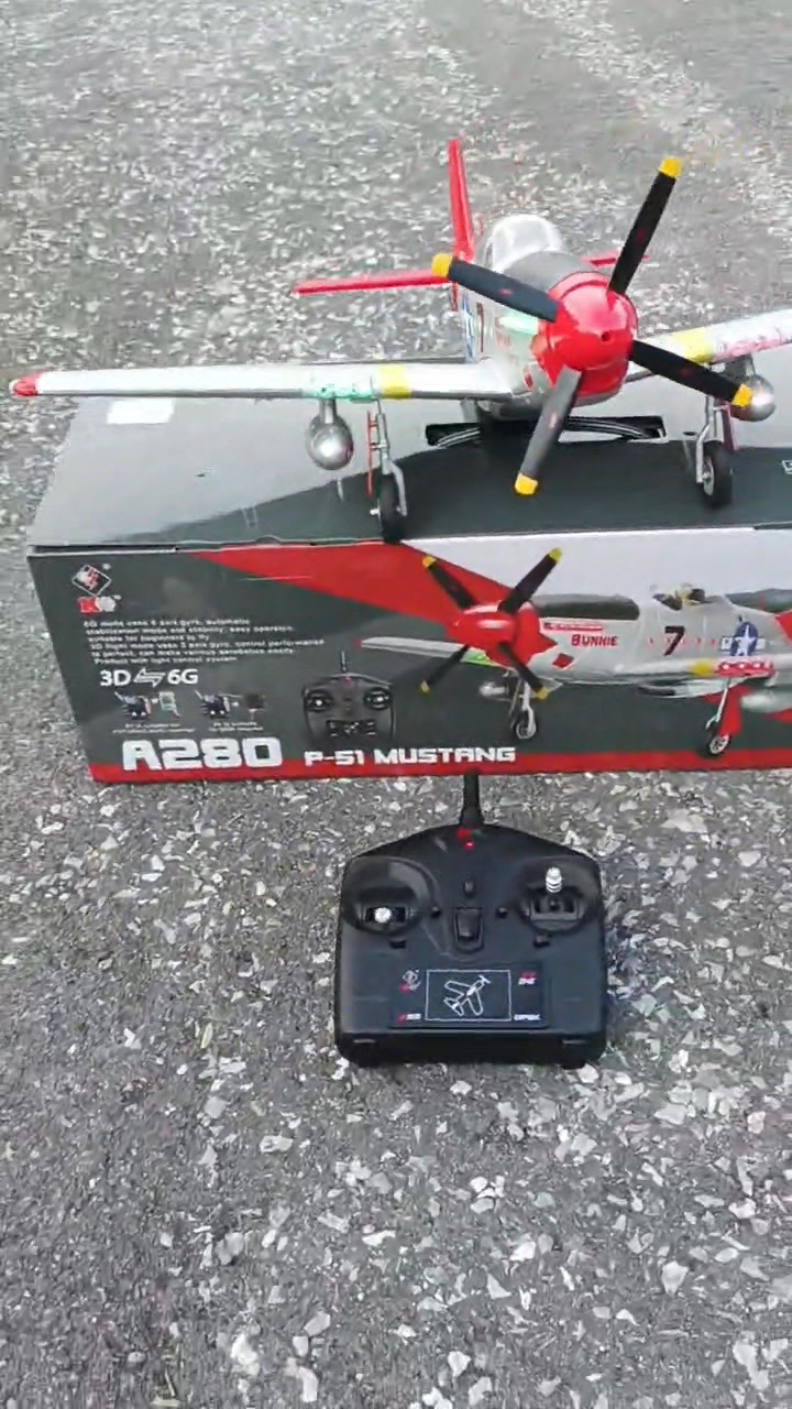 P-51 3D/6G 2.4G 4CH Brushless Scale RC Airplane Model, 560mm Wingspan ...