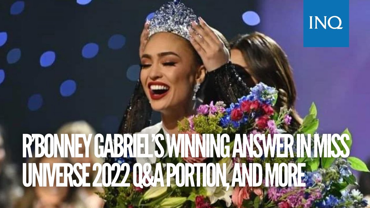 R’Bonney Gabriel’s winning answer in Miss Universe 2022 Q&A portion ...