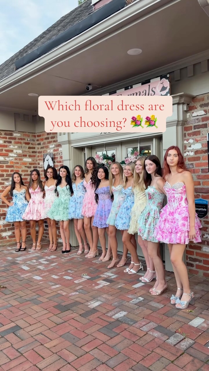 formal dresses midlothian va We know how much you all love the florals! There are so many options this season 🤩💐, •, Appointment link in bio! 🔗, •, #glitterandlace #formalstore #richmondva #homecomimg #hoco2026 restockedon10-10-24
