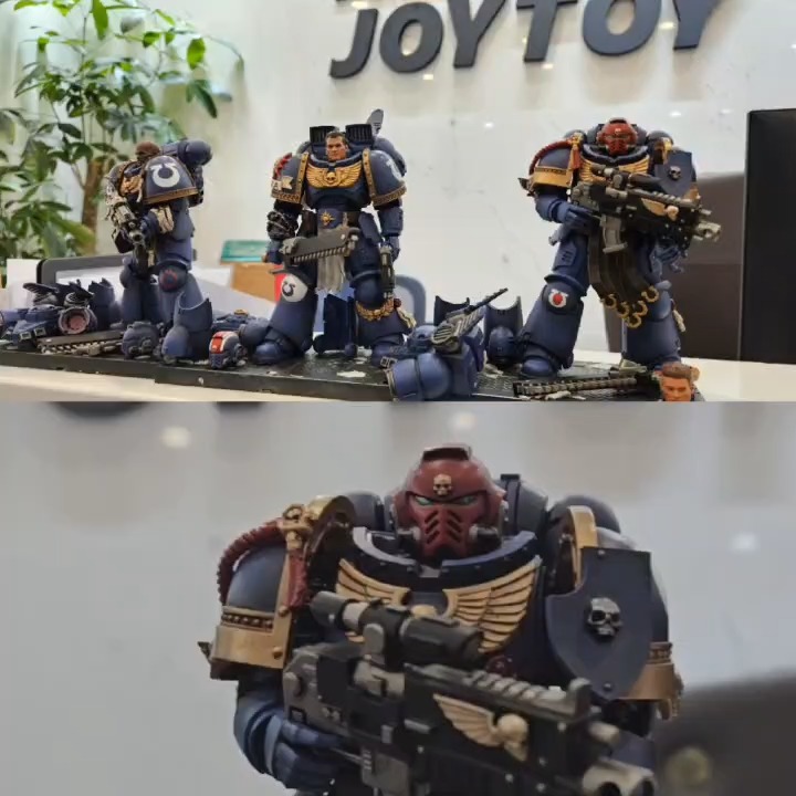JOYTOY Warhammer 40k Space Marine 2 – Sergent Gadriel Ultramarines 1/18 – Figurine Articulée De Collection
