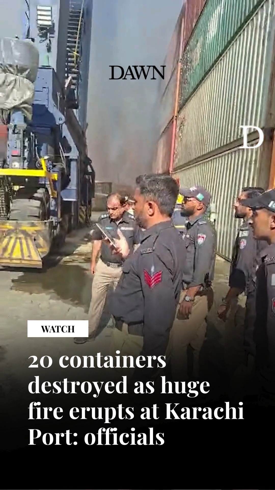 At least 20 containers, mostly containing electrical batteries, were ...