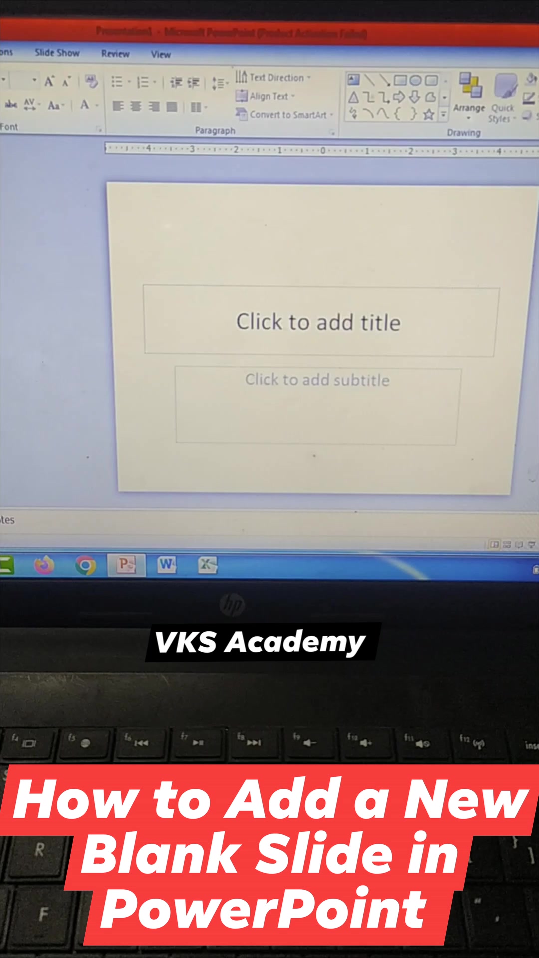 How to Add a New Blank Slide in PowerPoint #computer #computertips # ...