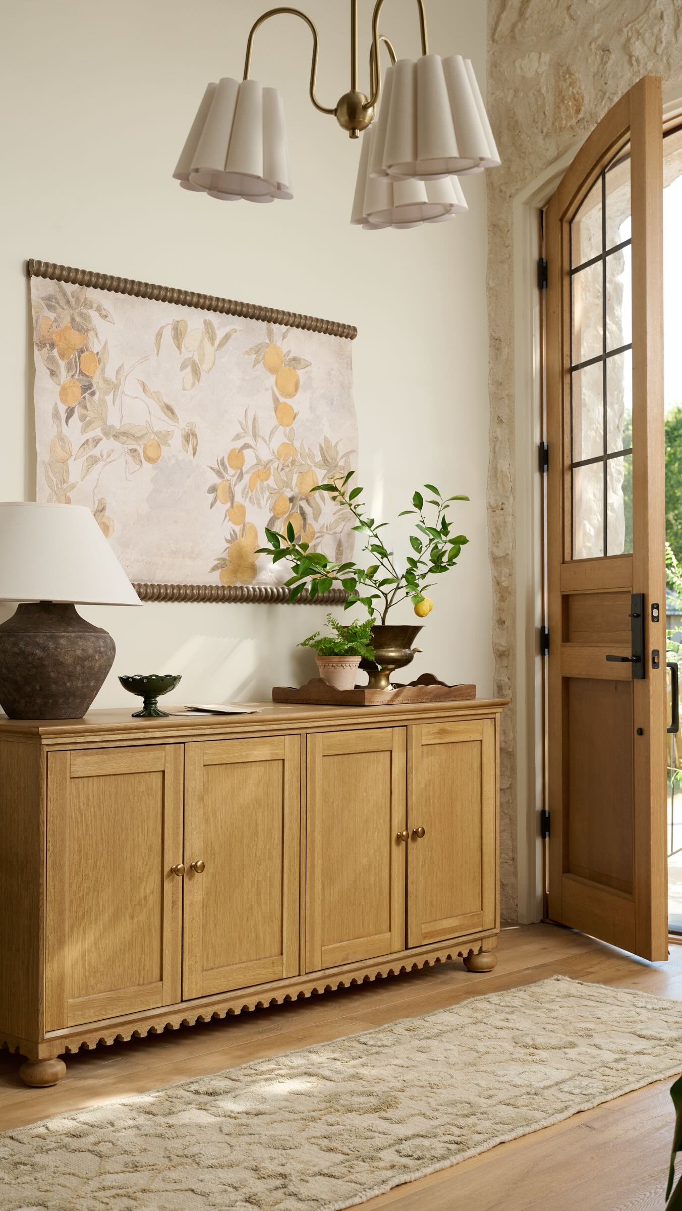 Warmly welcome, by way of the entry. Shop this scene and more from our ...
