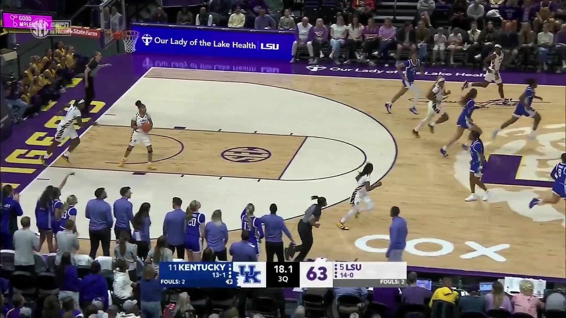 Powerful move in the paint!! #BBN Video Credit: SECN+ | Bluegrass ...