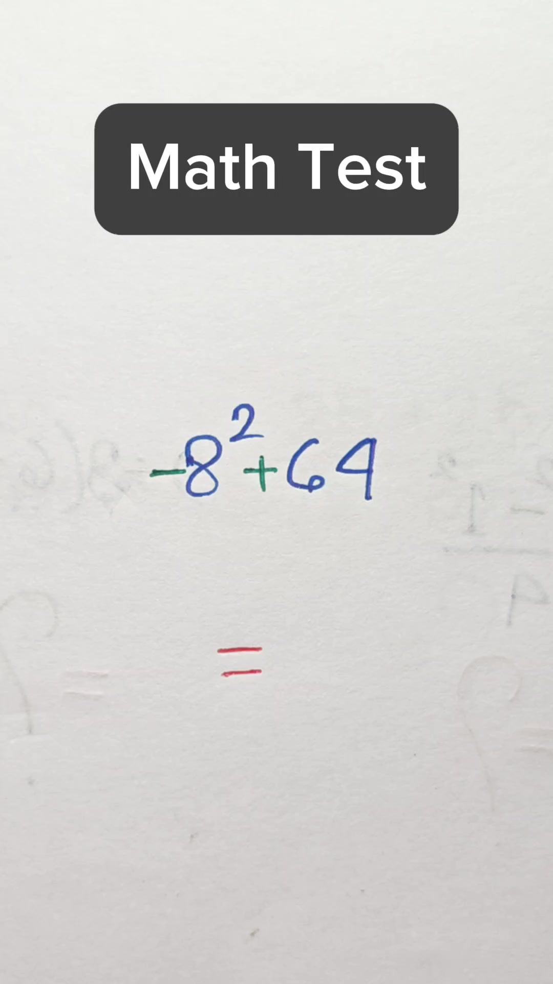 Math Test 😱.. can you solve this!! #iqtestplus #mathchallenge #math # ...