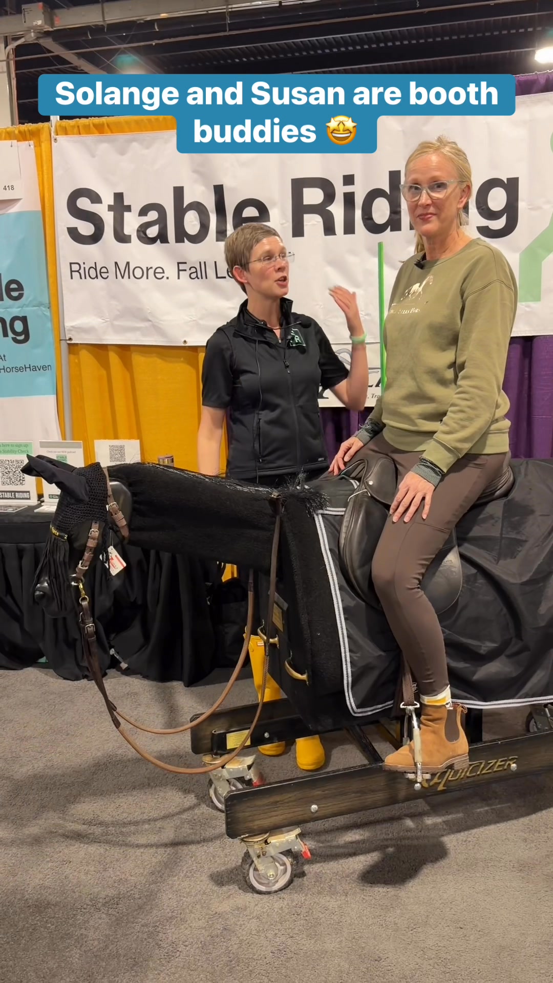 If you are in the Stable Riding Booth head over to booth 414! You can ...