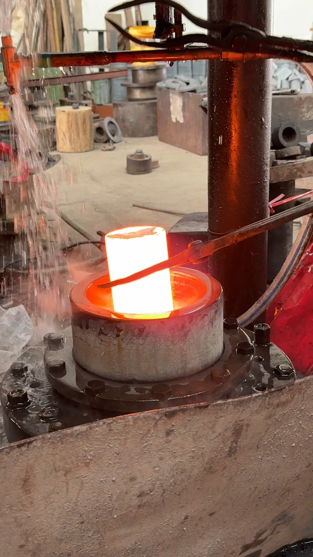Inside the forging factory Forging process where water meets fire # ...