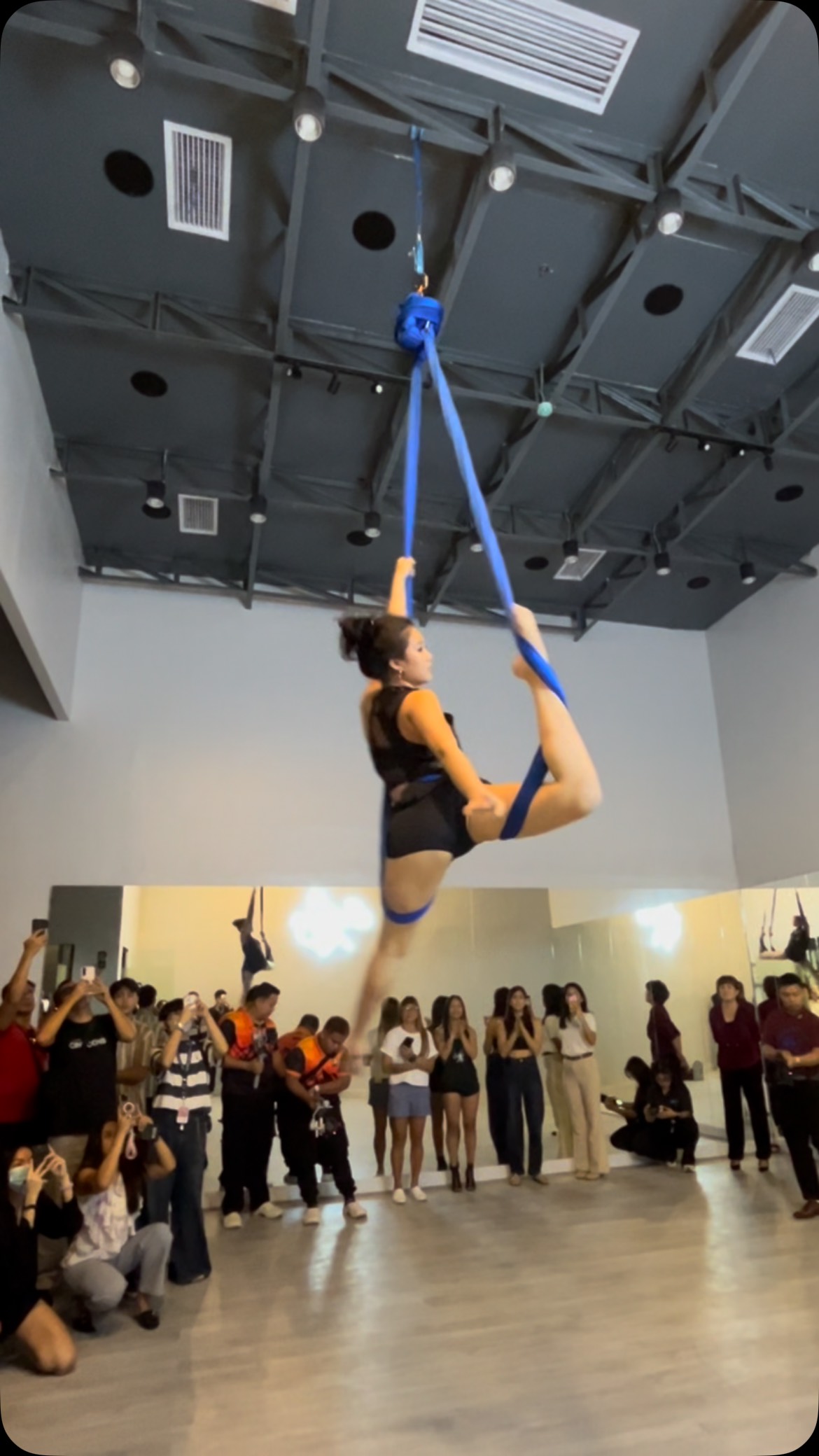 Get a glimpse of aerial hammock where strength and flow come together ...