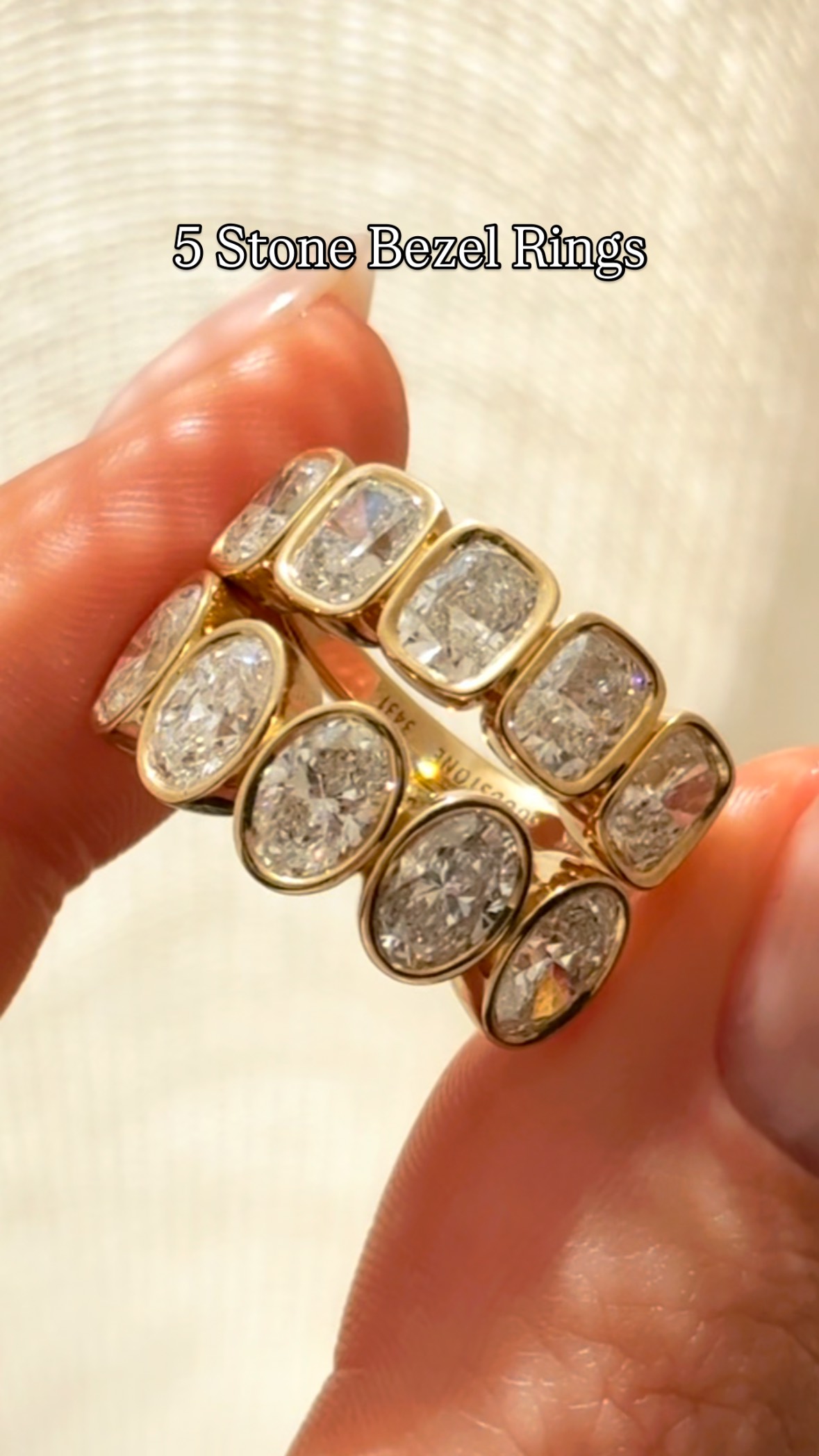 Day 8 of 12 days of wedding bands Meet our Five Stone Bezel Wedding ...