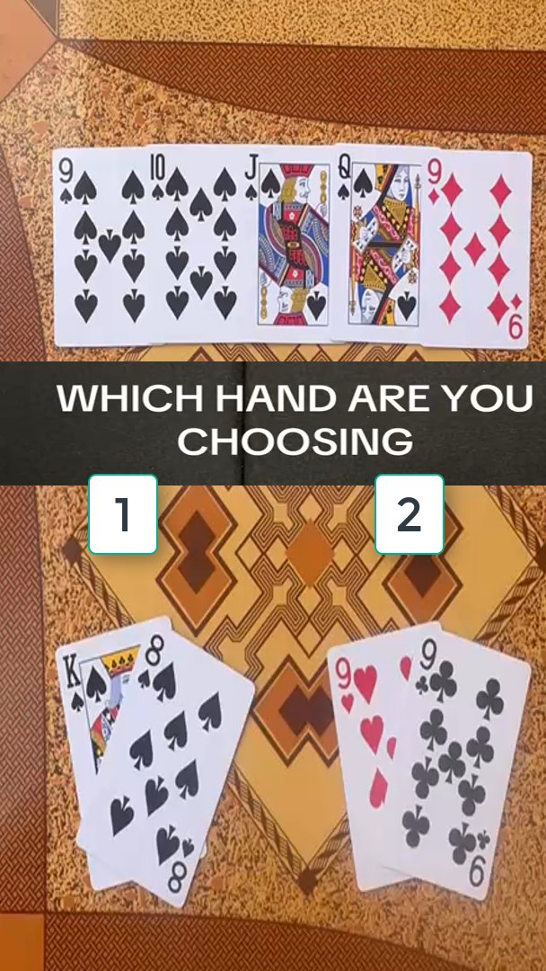 🔍 THE BOARD: 9♠ – 10♠ – J♠ – Q♠ – 9♦ 🥇 HAND 1 – K♠ 8♠ Looks normal at ...