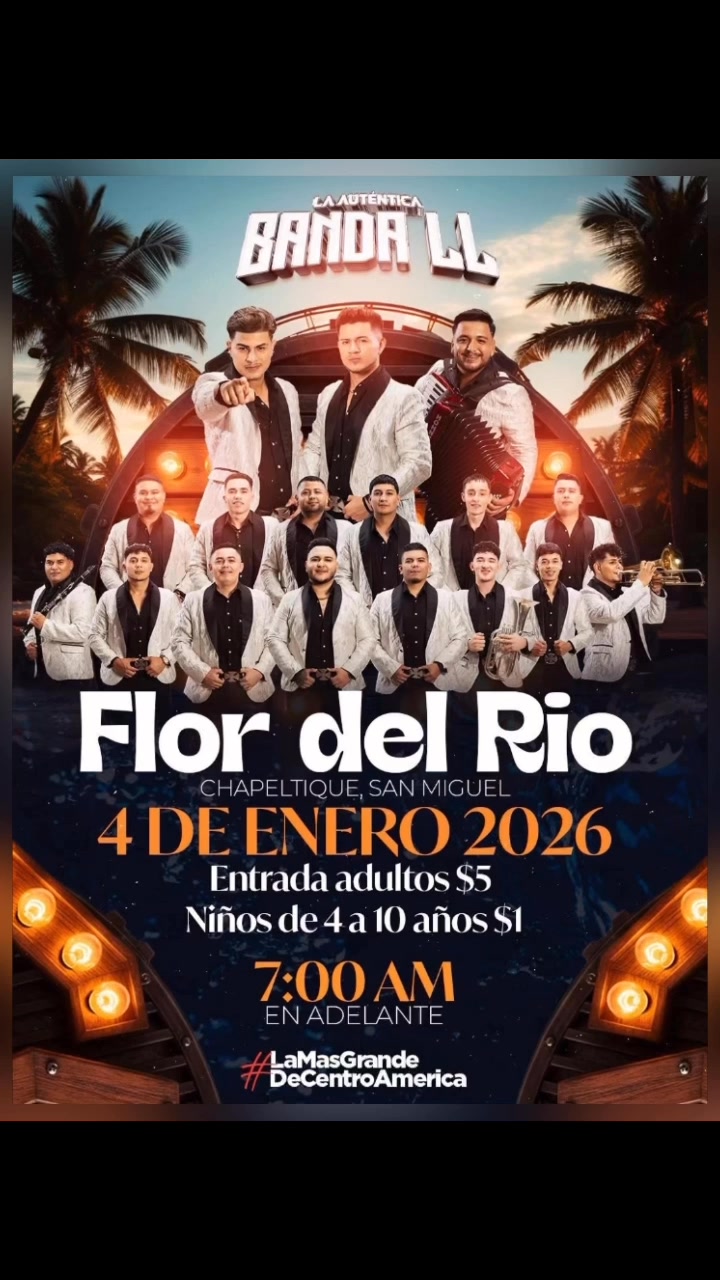 💧BANDA LL EN FLOR DEL RÍO, ESTE DOMINGO 4 DE ENERO 2026🚨 Mismos Precios ...