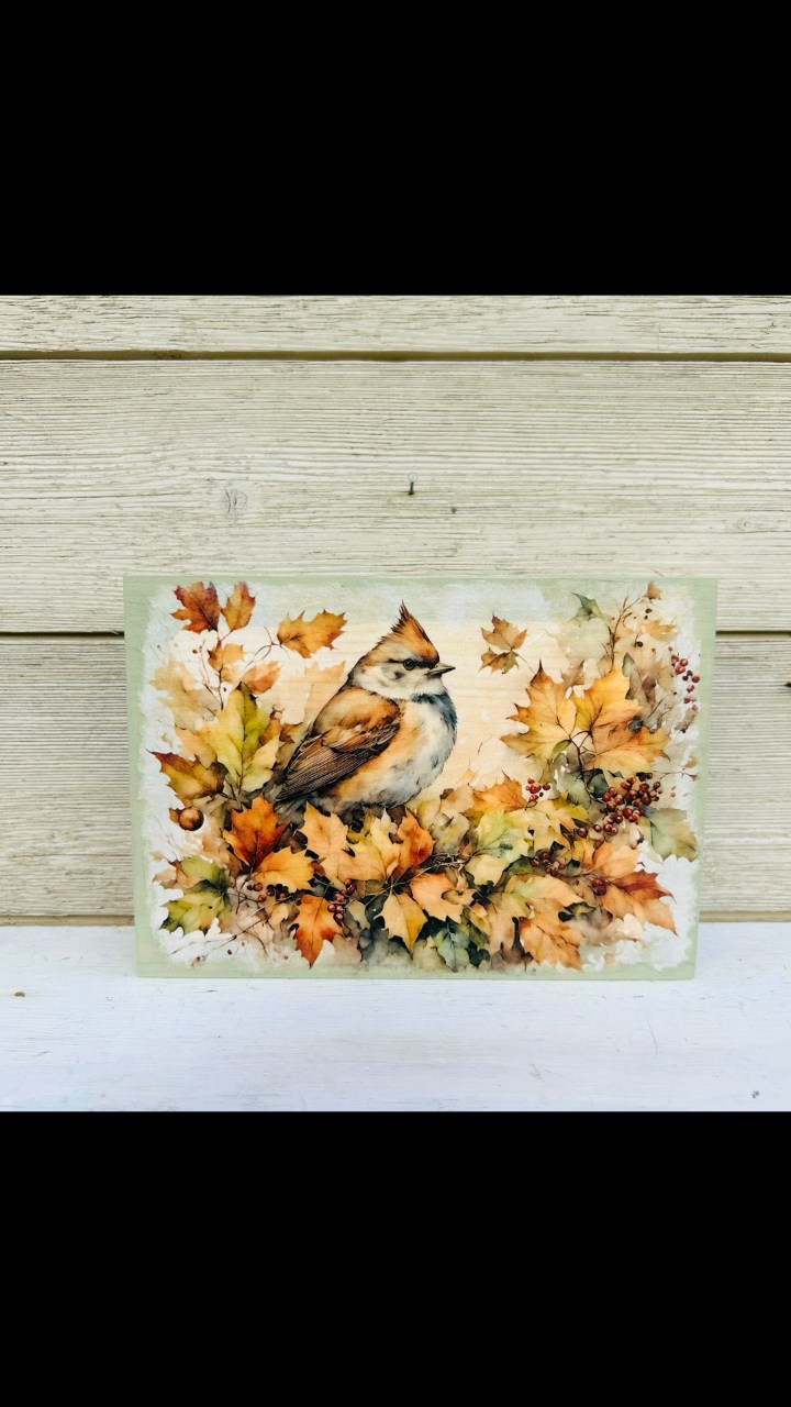 Look at this beautiful fall print rice paper from Decoupage Central. I ...