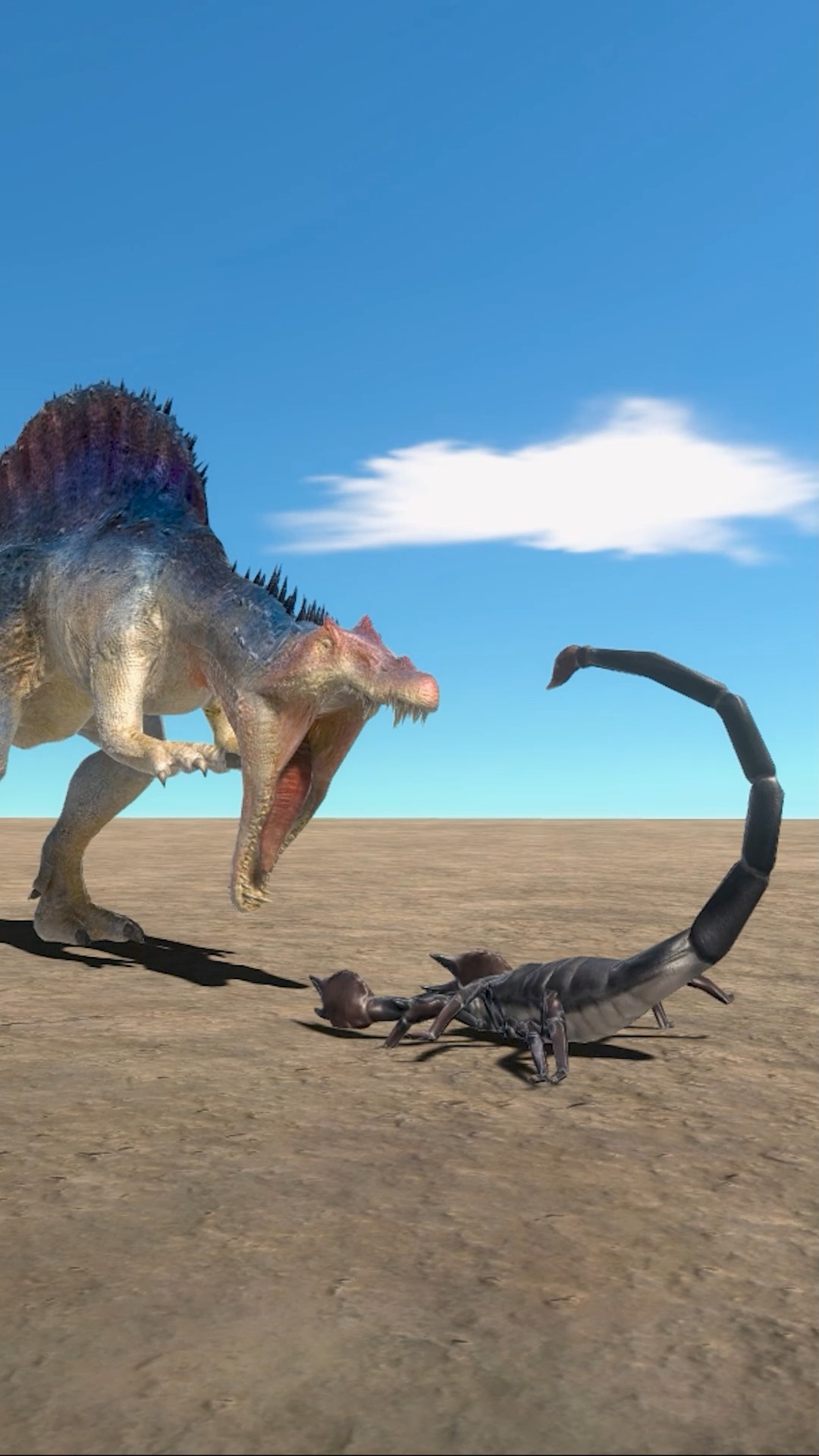 Ancient Rivals Spinosaurus Faces off Against Emperor Scorpion | 102fire ...
