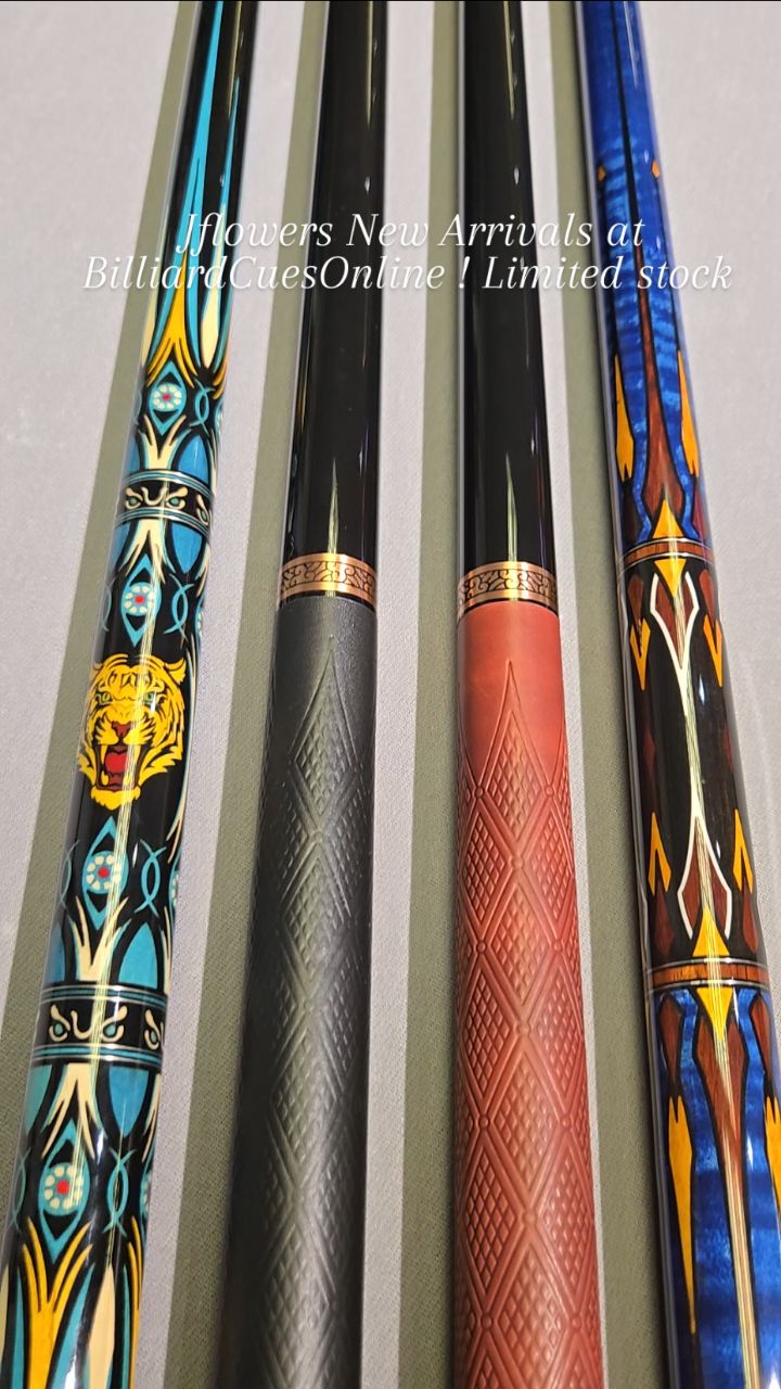 Jflowers pool cues new arrivals April 2026. Limited stock