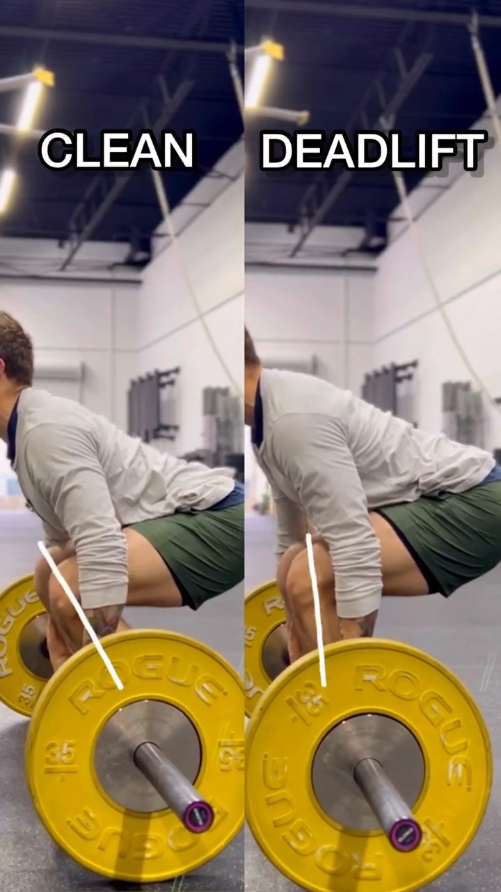 Clean vs Deadlift setup: The setup for the clean typically the hips ...