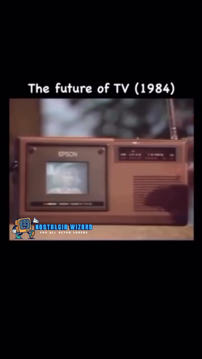 The future of TV 1984 memory unlocked 🔓 #tv #nostalgia #childhood