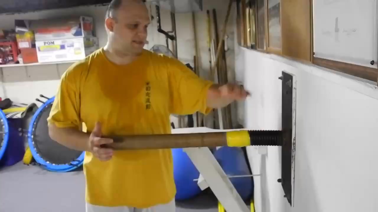 Along with the makiwara, many Okinawan dojo also use the spring pole ...