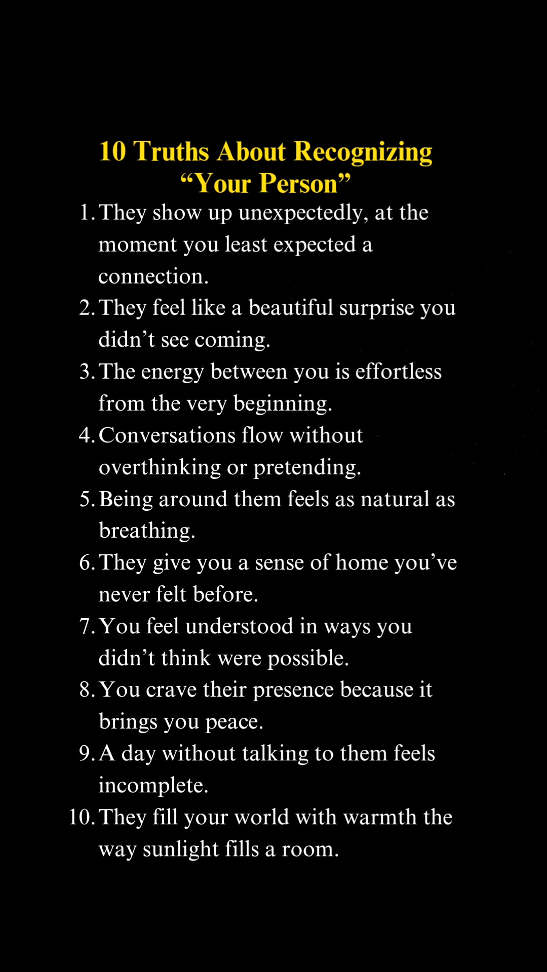 10 Signs You’ve Found 'Your Person' Real connection doesn’t need force ...
