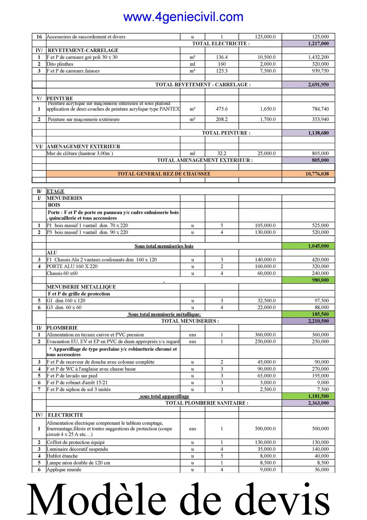 Découvrez ce Modèle de devis bâtiment pdf gratuit. Télécharger ici ...