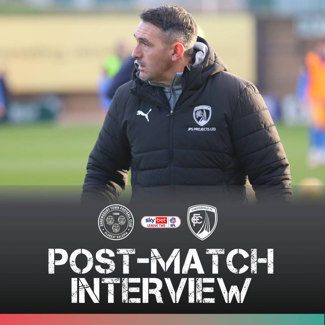 🎦 Gary Roberts spoke to the media following the Spireites' away win at ...