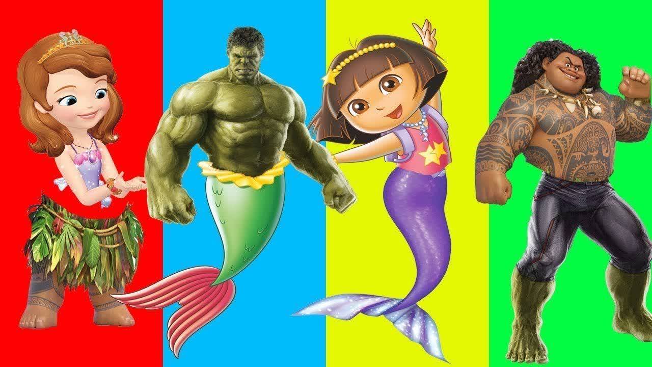 Wrong Eyes Moana Maui Elsa Frozen Anna Boss Baby Finger Family Song And ...