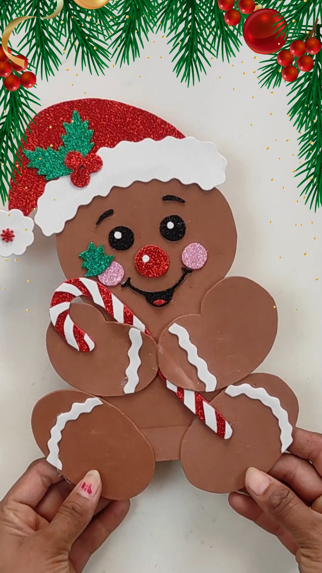 Miracleart Handmade Rainbow Reindeer Plush - 19 Inch Christmas Decoration, Holiday Home Decor
