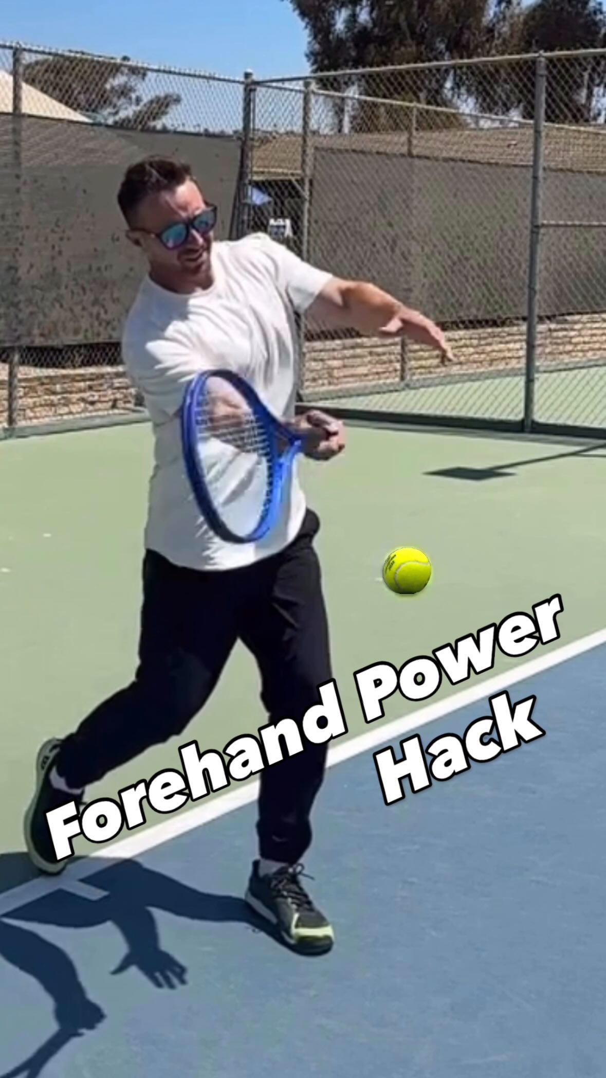 Simple. Forehand. Power. Hack. That will keep you injury free👍 # ...