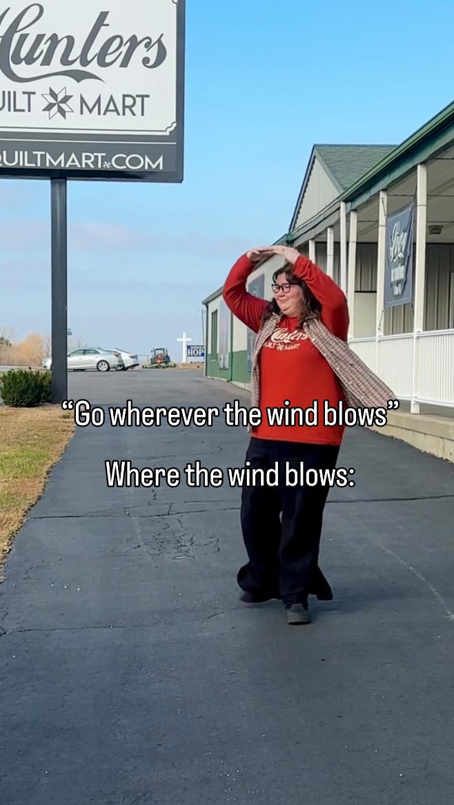 Go wherever the wind blows! #gowherethewindblows #huntersquiltmart # ...