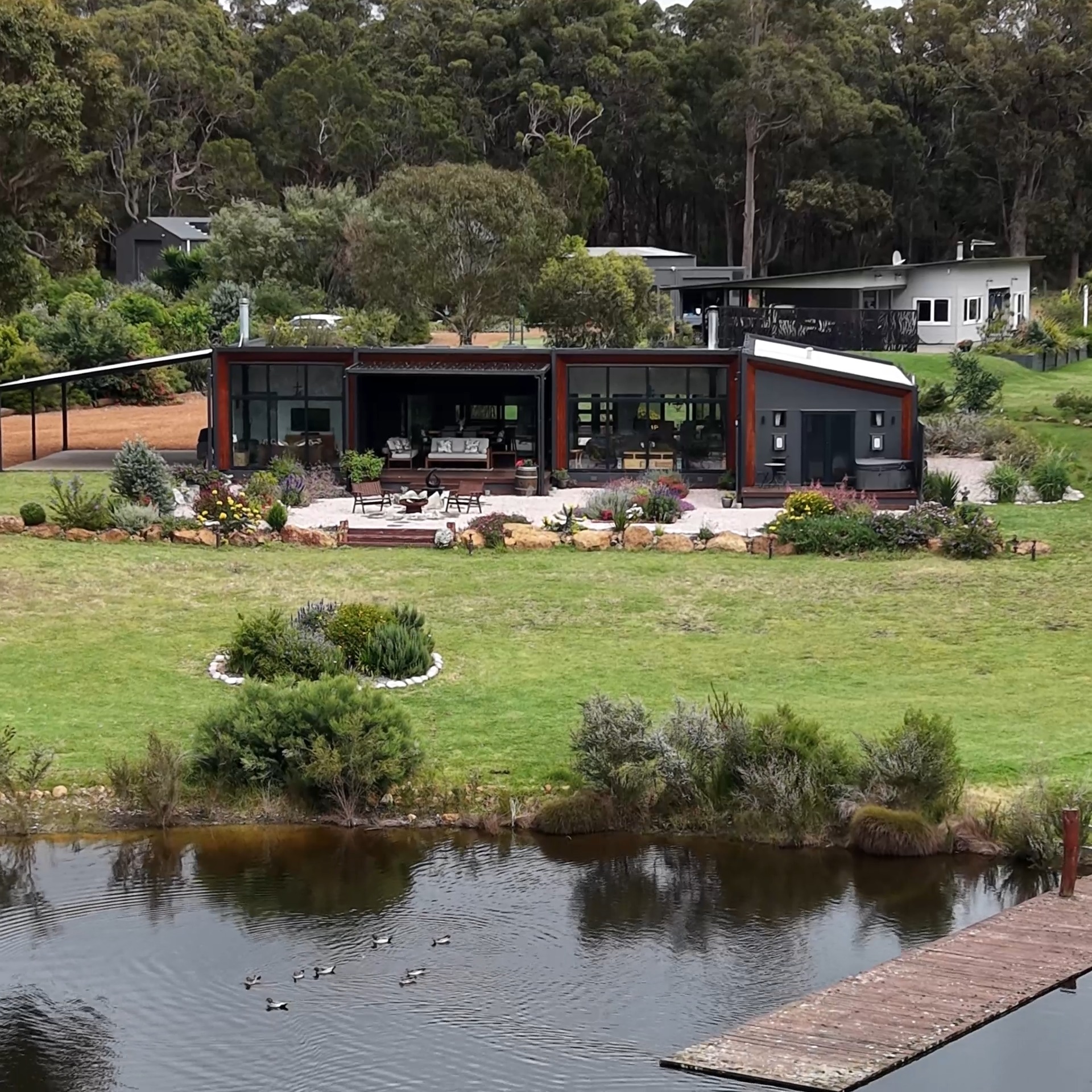 Surrounded by forest and farm, the vision was to create a sanctuary for ...