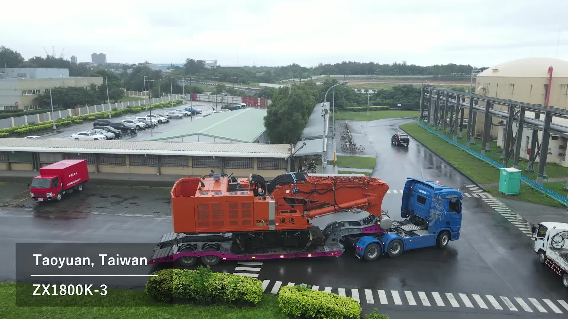 ZX1800K-3 in Taiwan! Giant tower of Hitachi Construction