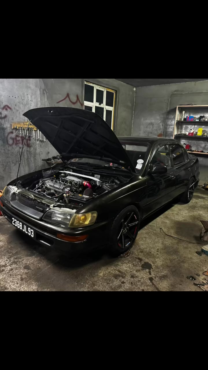 Ee101 full swap: -Recond 5a engine wiring -Custom 4 2 1 exhaust header ...
