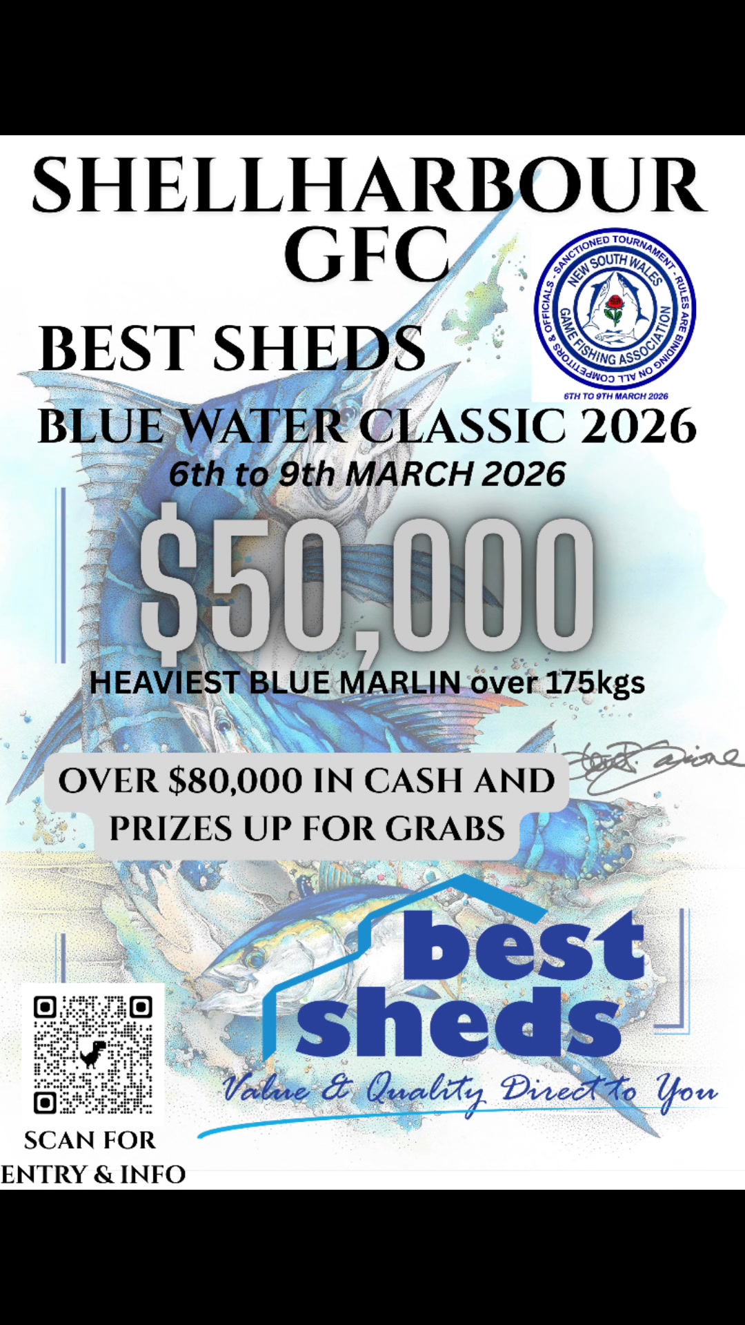 The 2026 Best Sheds Blue Water Classic is being held between the 6th ...