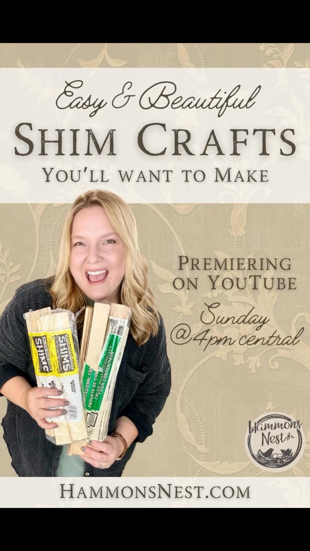 😍 Endless craft ideas with shims y'all! Comment SEND for the