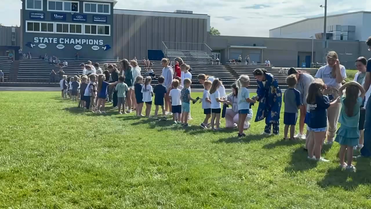 Class of 2038 meets the Class of 2026 💙 We just received the video of ...