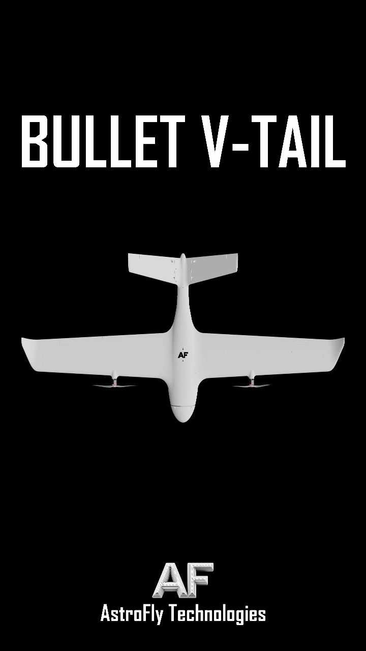 3D-Printed UAV Modular Tail Assembly | Bullet V-Tail by AstroFly ...